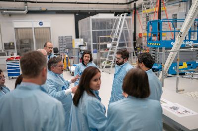 La delegación visitó la sede central del Observatorio Europeo Austral (ESO, por su sigla en inglés, European Southern Observatory) en Garching, Alemania. 